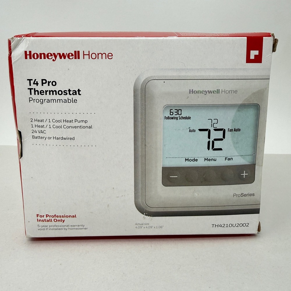 Honeywell Home T4 Pro Programmable Thermostat TH4210U2002 White